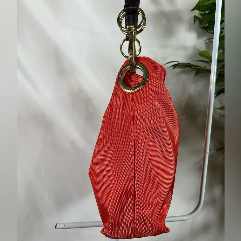JPK Paris 75 Canvas Bucket Shoulder Bag – Red-Orange with Gold Hardware - Picture 4 of 16